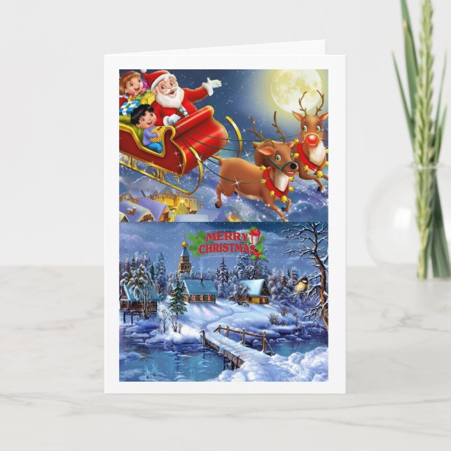 Eine schöne Weihnachtskarte Feiertagskarte (Vorderseite)