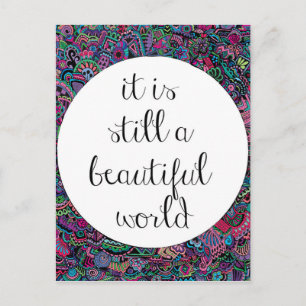 Eine schöne Welt Postkarte