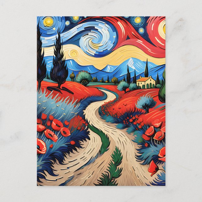 Eine schöne Wiese Postkarte (Vorderseite)