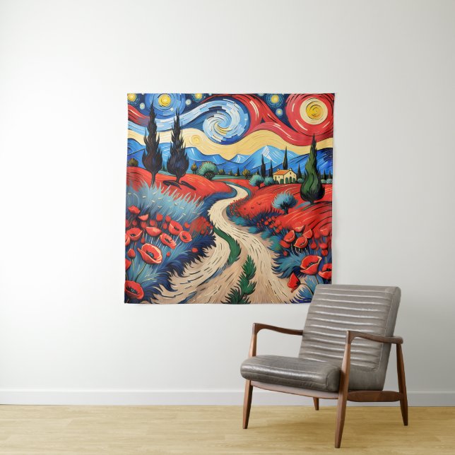 Eine schöne Wiese Wandteppich (Beispiel)