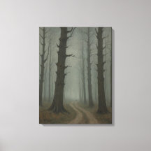 eine Schotterstraße durch einen Vintagen Wald
