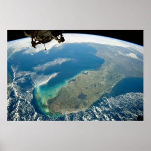 Eine schräge Florida an der Südostküste Poster
