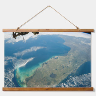 Eine schräge Florida an der Südostküste Wandteppich Mit Holzrahmen