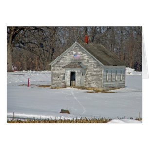 Eine Schule im Winter