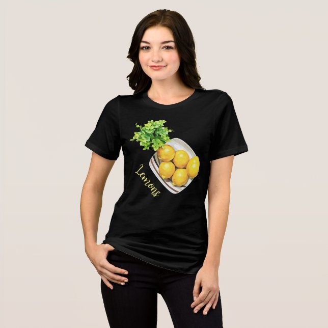 Eine Schüssel Zitronen Tri-Blend Shirt (Vorderseite voll)