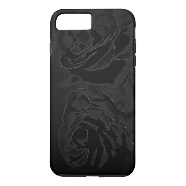 Eine schwarze Rose Case-Mate iPhone Hülle (Rückseite)