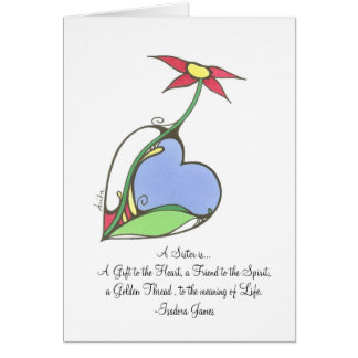 Eine Schwester ist… ein Geschenk zum Herzen…