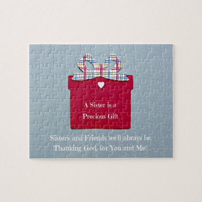 Eine Schwester ist ein Wertvolles Geschenk Puzzle (Horizontal)