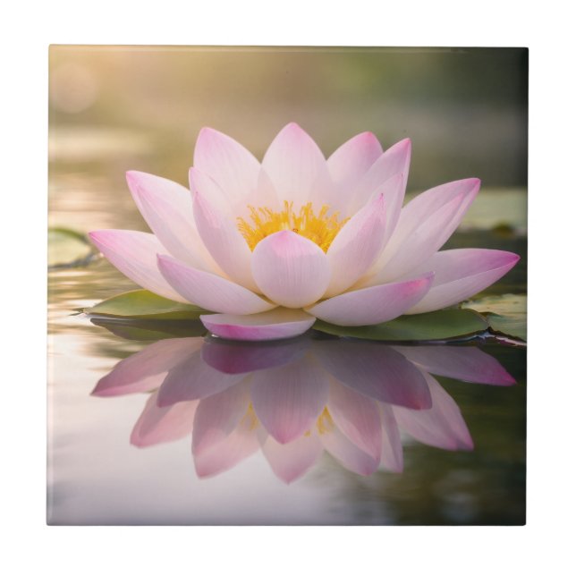 Eine Seerose Fliese (Vorderseite)
