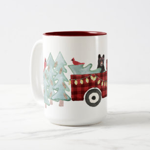 Eine sehr beängstigende Weihnachtskollektion Zweifarbige Tasse