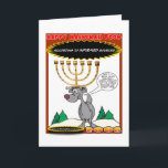 Eine sehr EINZIGARTIGE HANNUKAH KARTE!! Feiertagskarte<br><div class="desc">Dieses Jahr,  sagen GLÜCKLICHES HANNUKAH mit einem Wink und einem Kopfnicken!</div>