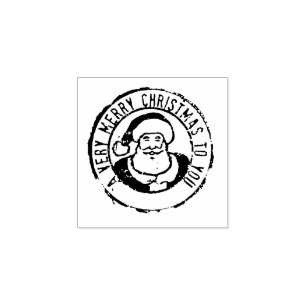 Eine sehr frohe Weihnachtszeit-Briefmarke Gummistempel