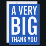 Eine sehr große Dankeschön Blue Card Karte<br><div class="desc">Eine sehr große Dankeskarte.</div>