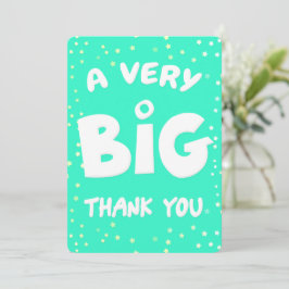 Eine sehr große Dankeskarte von mir