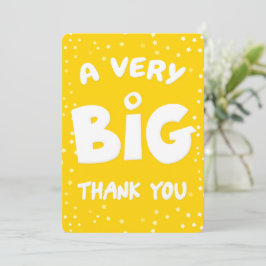 Eine sehr große Dankeskarte von mir