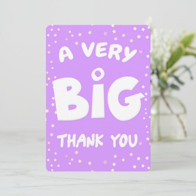 Eine sehr große Dankeskarte von mir (Stehend Vorderseite)