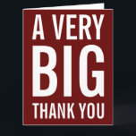 Eine sehr große Danksagkarte Karte<br><div class="desc">Eine sehr große Dankeskarte.</div>