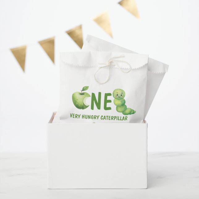 Eine sehr hungrige Raupe zum ersten Geburtstag Geschenktütchen (Party)