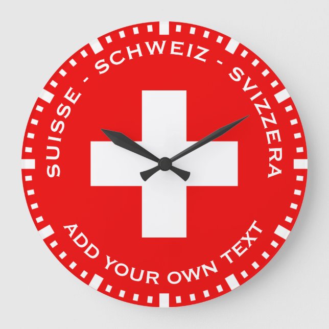 Eine sehr Schweizer Uhr (Vorderseite)