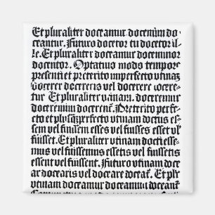 Eine Seite des "Grammaire Latine" Magnet