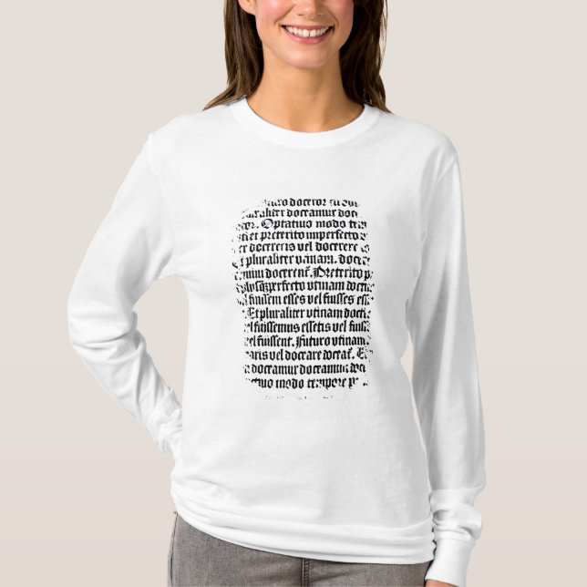 Eine Seite des 'Grammaire Latine T-Shirt (Vorderseite)