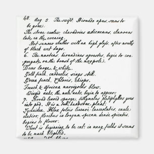 Eine Seite vom Tagebuch von Rev. James Woodforde Magnet