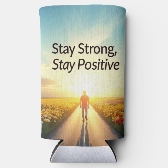 Eine Seltzerdose mit modernem und attraktivem Desi Selters Dosenkühler (Vorderseite)