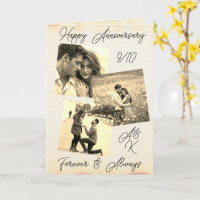 Eine Sepia-Fotovorlage Hochzeitstag