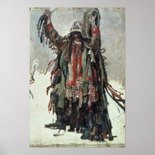 Eine Shaman-Skizze für Yermak Poster