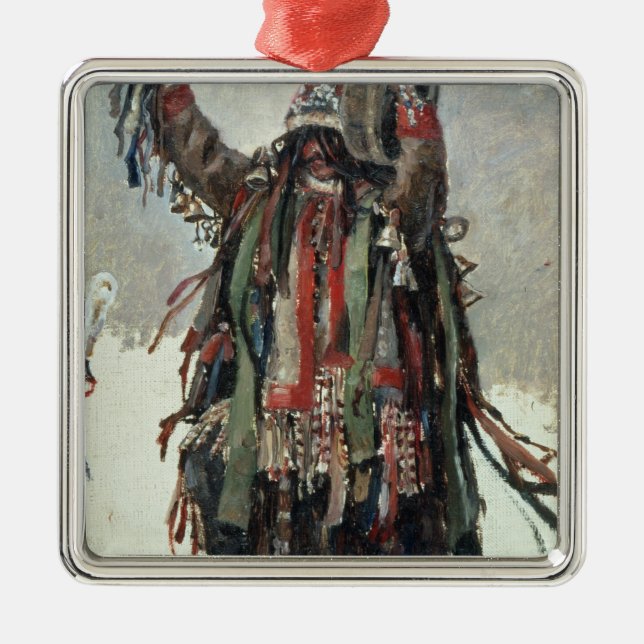 Eine Shamanskizze für Yermak Ornament Aus Metall (Vorne)