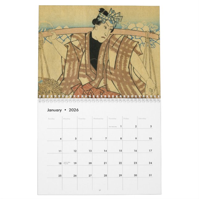 Eine sich hin- und herbewegende Welt Kalender (Jan 2026)