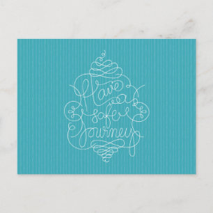 Eine sichere Fahrt Postkarte