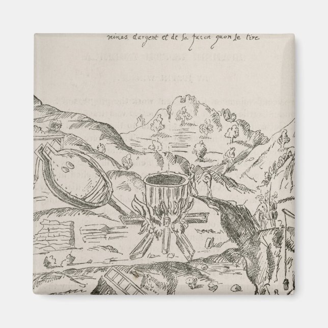 Eine Silbermine Magnet (Vorne)