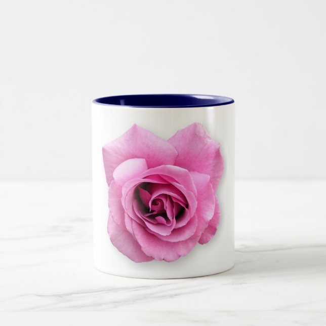 eine Single-Rose Zweifarbige Tasse (Mittel)