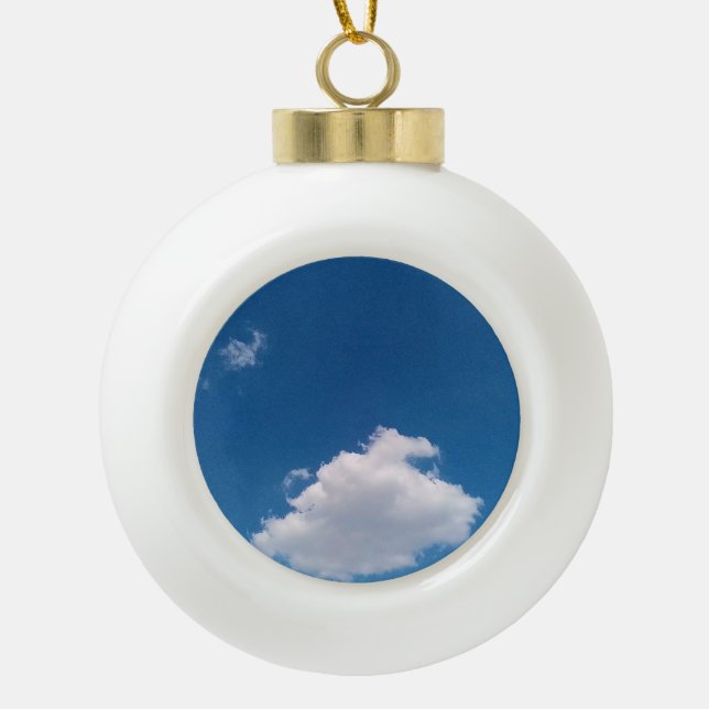 Eine Single-Wolke Keramik Kugel-Ornament (Vorderseite)
