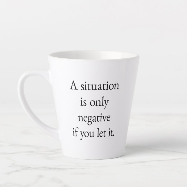 Eine Situation Latte Tasse (Links)