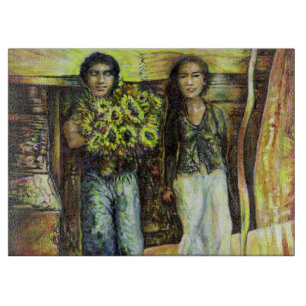 Eine Sixtinische ChapeI Phase eines ChaIIenge Cutt Schneidebrett