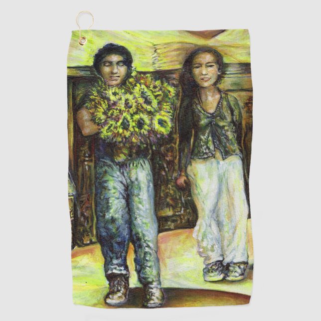 Eine Sixtinische HerausforderungI Phase einer ChaI Golfhandtuch (Vorderseite)