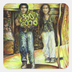 Eine Sixtinische HerausforderungI Phase einer ChaI Quadratischer Aufkleber