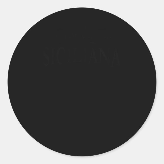 Eine sizilianische Trinacria Sicilia H Runder Aufkleber (Vorderseite)