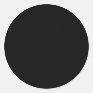 Eine sizilianische Trinacria Sicilia H Runder Aufkleber