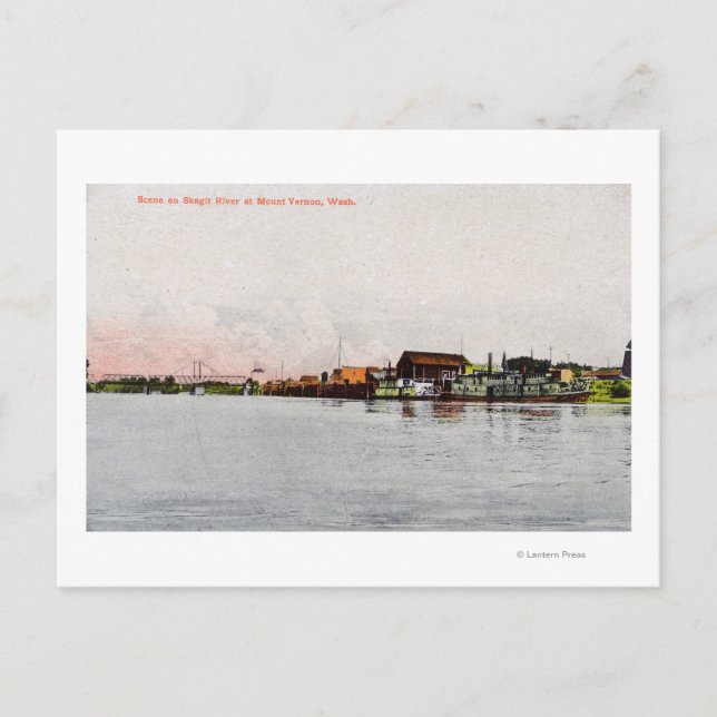 Eine Skagit-River-Szene Postkarte (Vorderseite)
