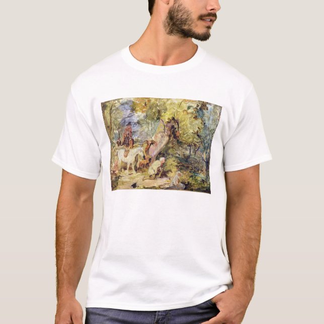 Eine Skizze für "die Förster, die Rotwild" T-Shirt (Vorderseite)
