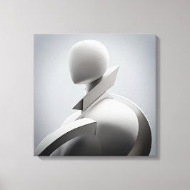 "Eine Skulptur der Dedication und Expression" Leinwanddruck
