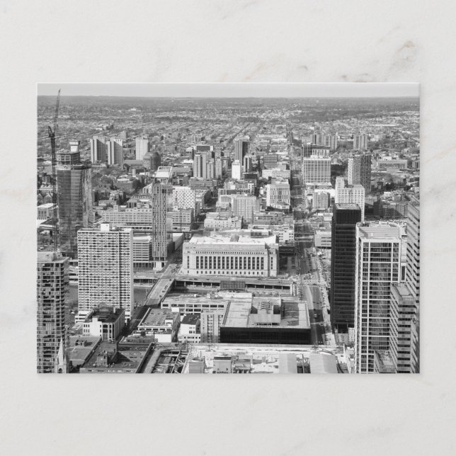 Eine Skyline-Ansicht von Philadephia Postkarte (Vorderseite)