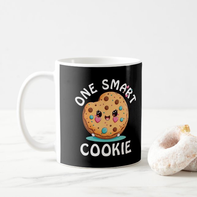 Eine Smart-Cookie-Tasse Kaffeetasse (Mit Donut)