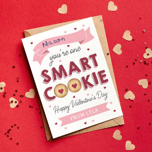 Eine Smart-Cookie-Valentinstag-Karte Einladung