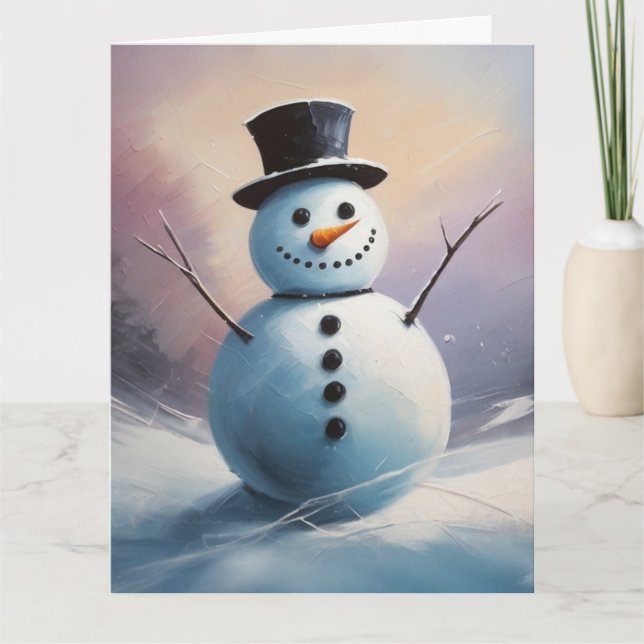 Eine Snowy Daydream Card Karte (Vorderseite)