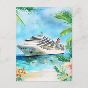 Eine Sommerkreuzfahrt Postkarte