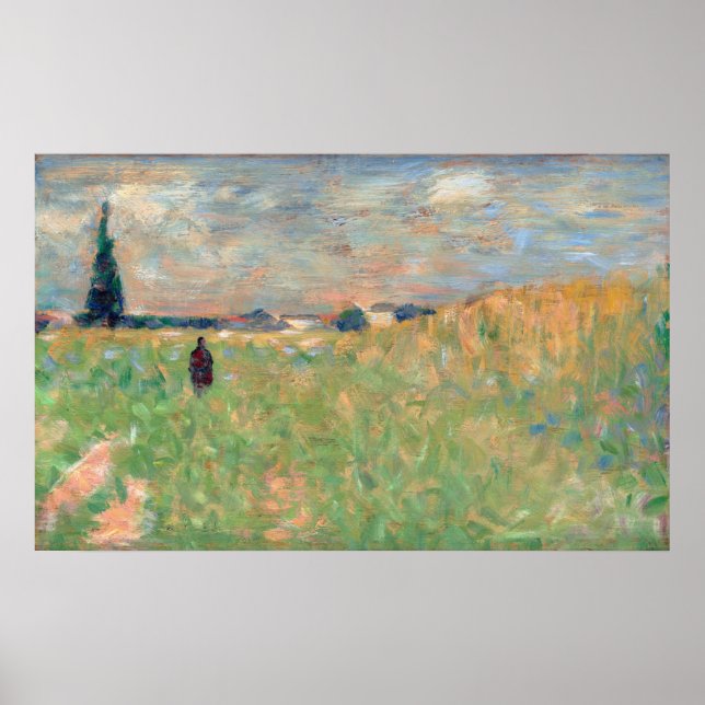 Eine Sommerlandschaft - Georges Seurat Kunst Poster (Vorne)